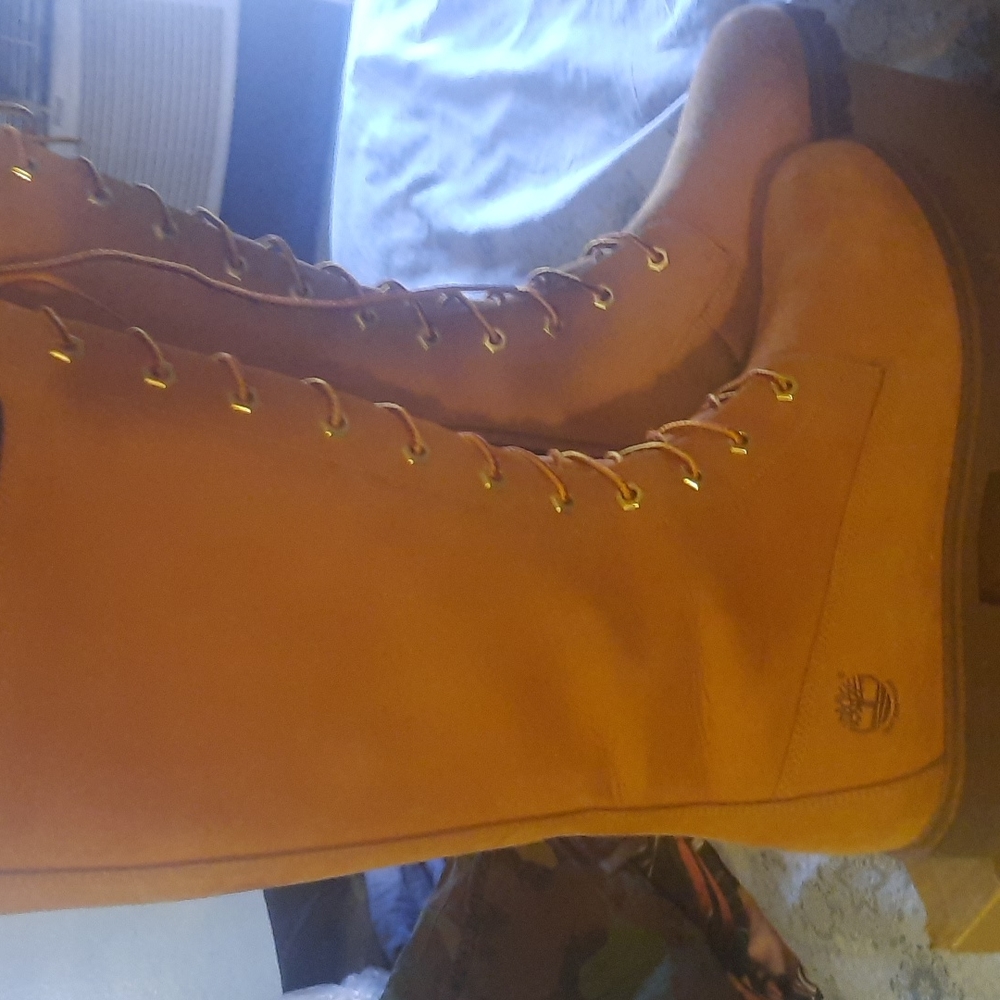 Tall Timberlands boots 10